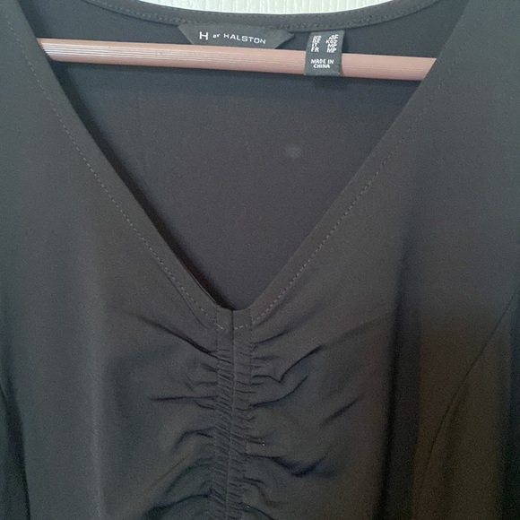 H by Halston size SP Black sleeveless hi low Maxi dress NWOT - Picture 2 of 6